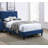 Velvet Upholstered Adjustable Headboard Bed With Tufting Design-1463125430-1463125429