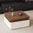 Medieval-style square storage coffee table