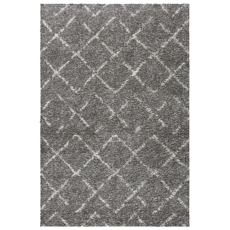 Tapis performance géométrique Angelka, Rectangle 5 pi 1 po x 7 pi 6 po