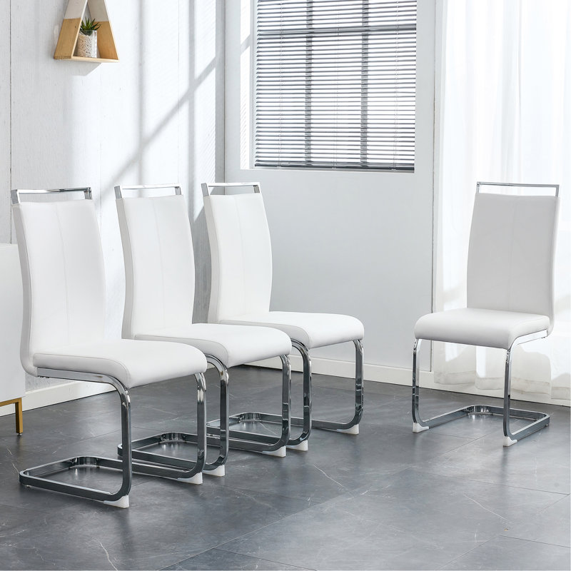 Chaise Maydell, Doré, Blanc, 4