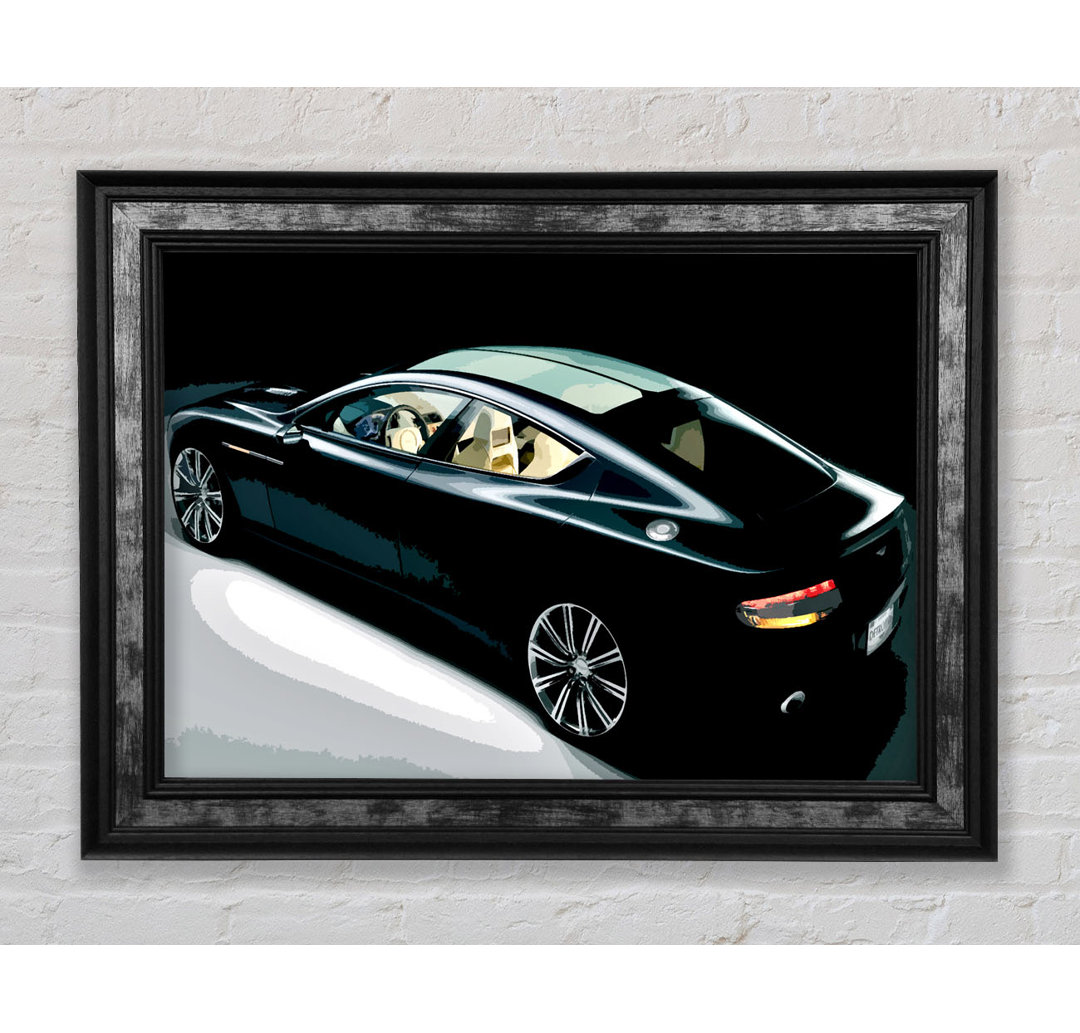 Aston Martin Vantage Schwarz - Druck