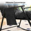 Fauteuil inclinable moelleux avec dossier alvéolaire de massage - support lombaire et repose-pieds réglables à 4 positions, poches de rangement latérales, cadre en acier robuste-1276395802