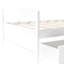 Lit plateforme simple avec deux tiroirs, blanc-1823943734