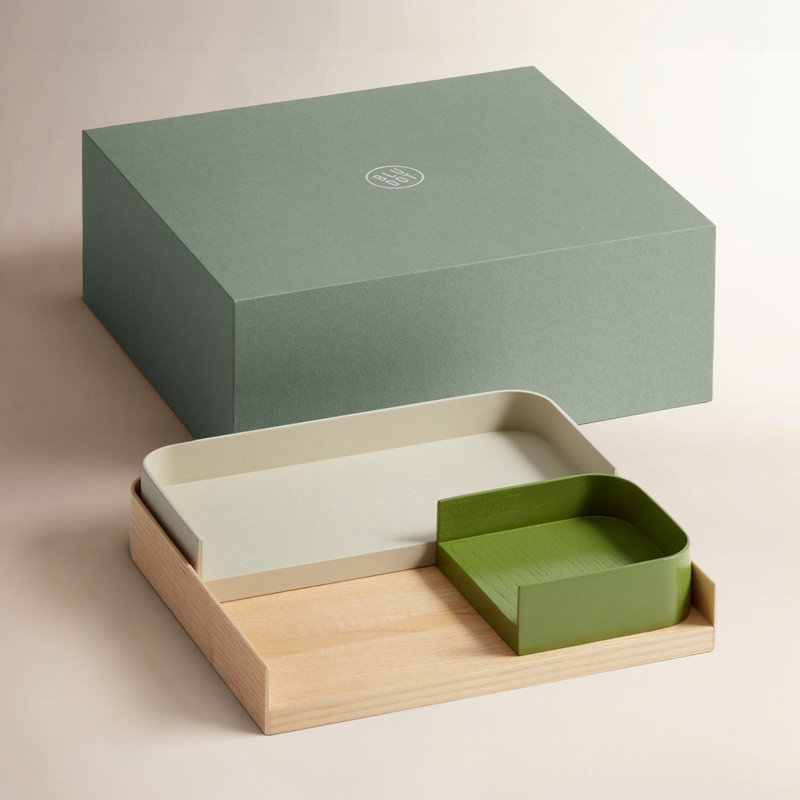 Odds Wood Jewelry Organizer Tray, Mix Green