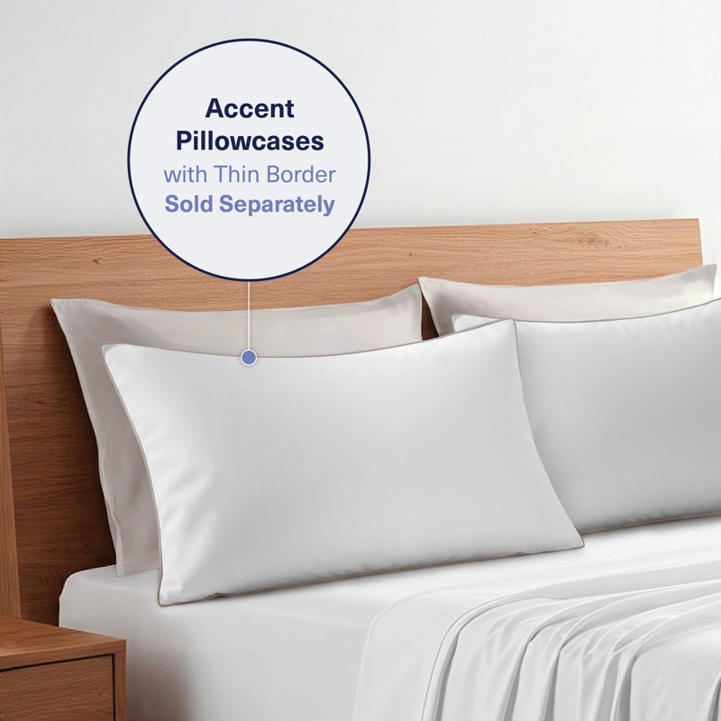 100% Viscose from Bamboo Pillowcases Only, 300 Thread Count, Hidden Zipper, Cooling Breathable, Bedding Pillow Covers for Hot Sleepers - Gift-Ready Packaging, PACK OF 2 (Dove Gray)