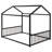 Sturdy Metal House Frame Bed: Montessori-Inspired Low-Profile Sleeper With Safety Rails For Independence-547780269
