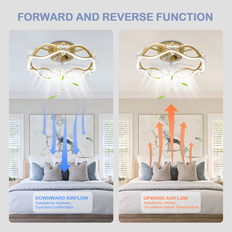 Thaisha 18.2'' Ceiling Fan with LED Lights