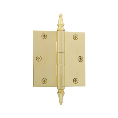 3.5'' x 3.5'' Brass Butt Bearing Hinge