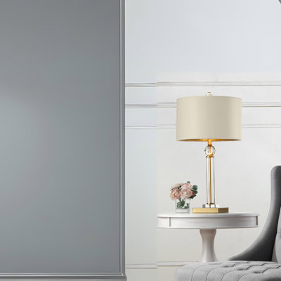 29.5-Inch Perspicio Solid Crystal Column Table Lamp