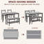 Dining Table Set For 4, With Bench & 2 Chairs-1952102700-1952102699