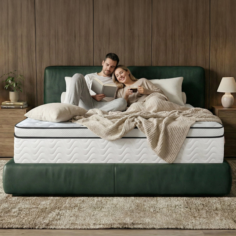 Matelas hybride ferme de 14 po avec support central renforcé, 14", Grand lit