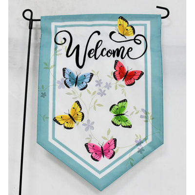 Aneley Double Sided 18'' H x 12.5'' W Vinyl Garden Flag