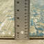 Tapis rayé bleu / brun Rayan-557170553