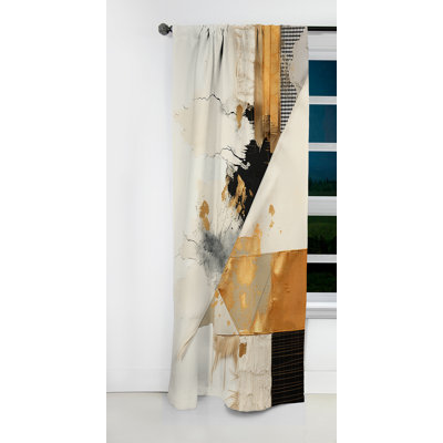 Jenifry - Collages Curtain - Blackout Abstract Curtain - 1 Panels