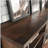 Hutch with Concealed Compartments, Brown finish
