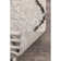 Twinar Geometric Hand Knotted Wool Off White/Dark Gray Shag Area Rug