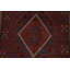 Tapis de couloir rouge en laine de conception unique 8 pi 6 po x 2 pi 0 po