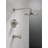 Modern Raincan Round Single-Function Tub and Shower Faucet Set, Valve Trim Kit, Rainfall Shower Head-94088346