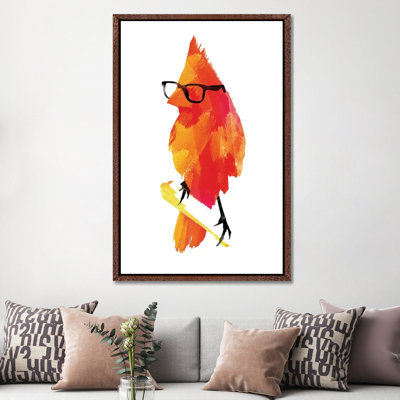 Punk Bird by Robert Farkas - Print on Canvas
