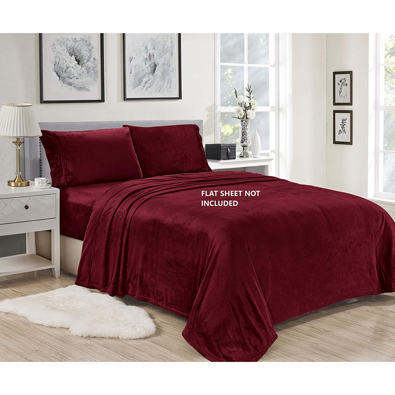 Lillith Microfiber Sheet Set, Burgundy