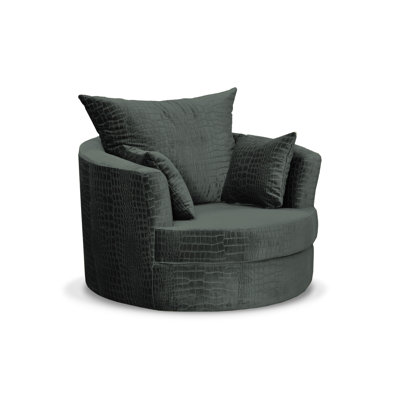 Upholstered Swivel Armchair