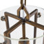 Luminaire suspendu cylindrique à 1 lumière 
