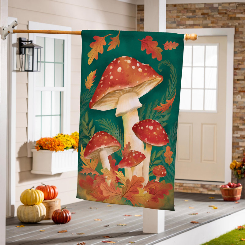 Drapeau de maison Fungi For Fall