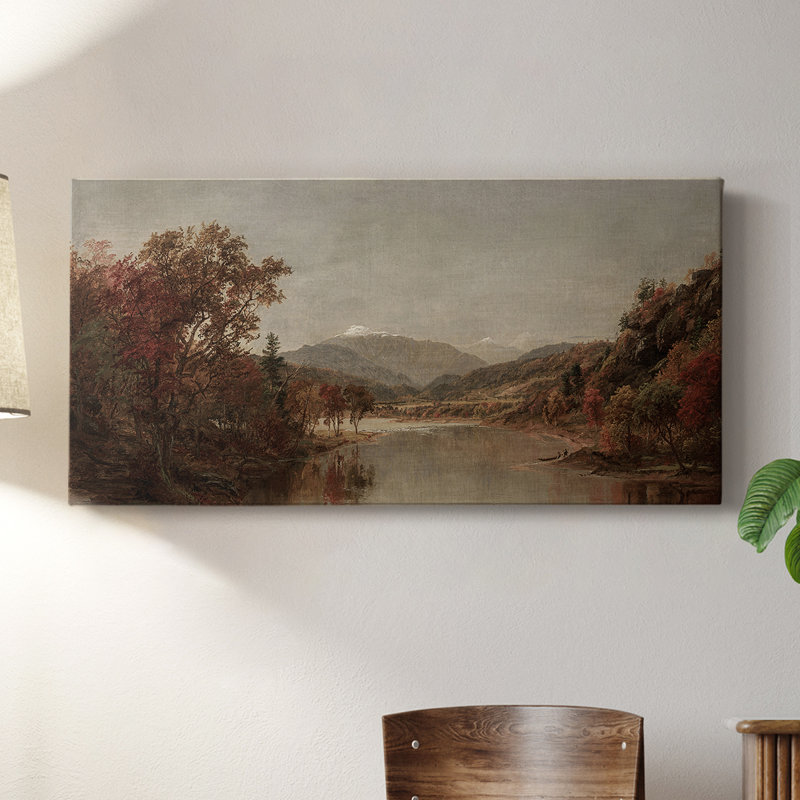Série paysage - DCCXCVII - Toile tendue avec châssis - Prêt à accrocher, H 20 po x l 40 po