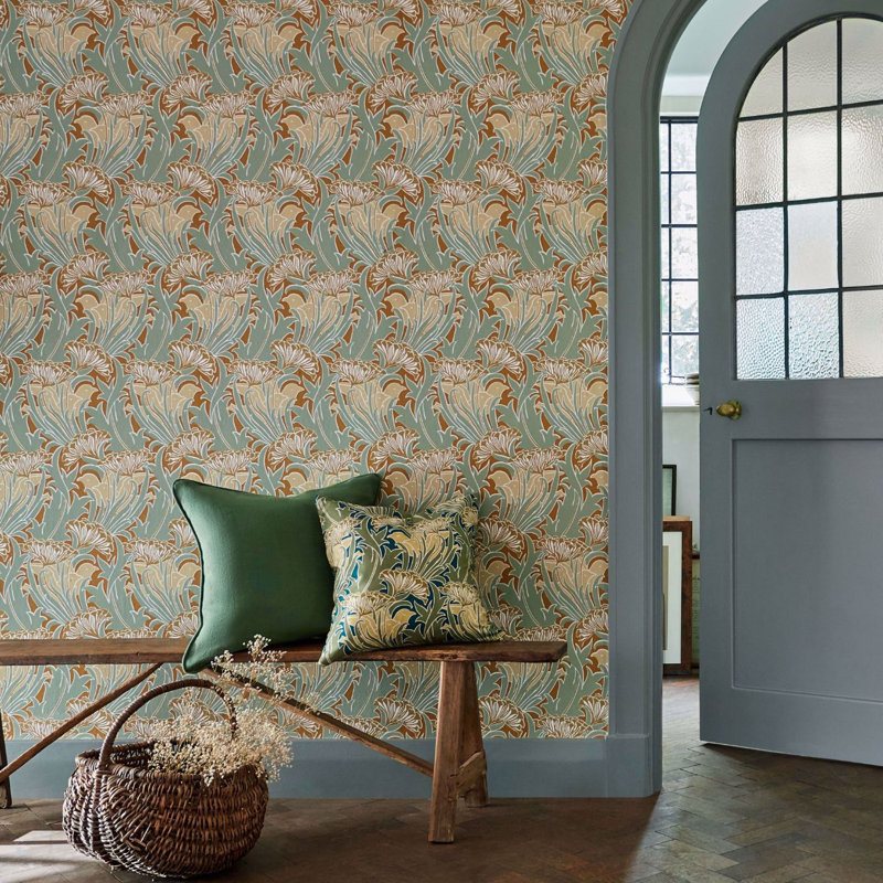 Bedford Park Laceflower Fabric, Pistachio/Lichen
