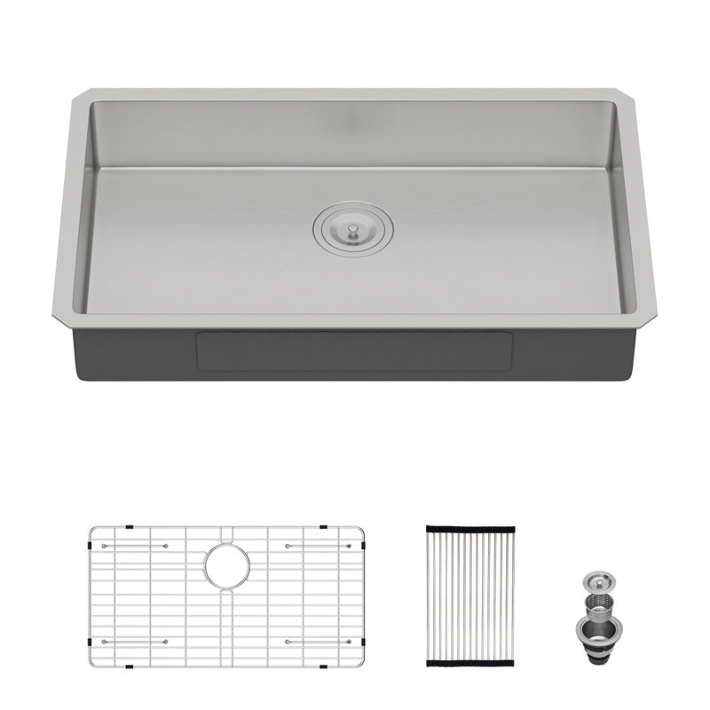 Effortless Ada-compliant Stainless Steel Sink For Accessible Kitchen Use