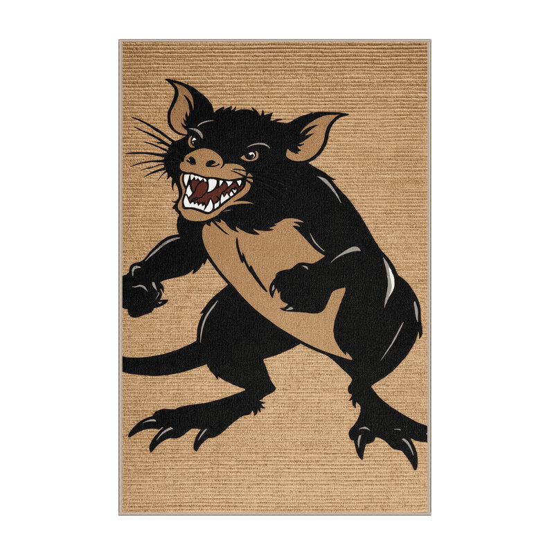  Tapis lavable Tasmanian Devil, Rectangle 7 pi x 9 pi