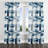 Patchwork Curtains for bedroom - Coastal Bander Velvet Grommet Curtain - 1 Panel-1432574703-1432574699