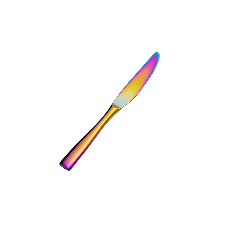 Couteau de table Manhattan en acier inoxydable 18/10, Arc-en-ciel