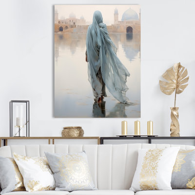 Arabic Woman Walk Radiance II - Arabic Woman Wall Art