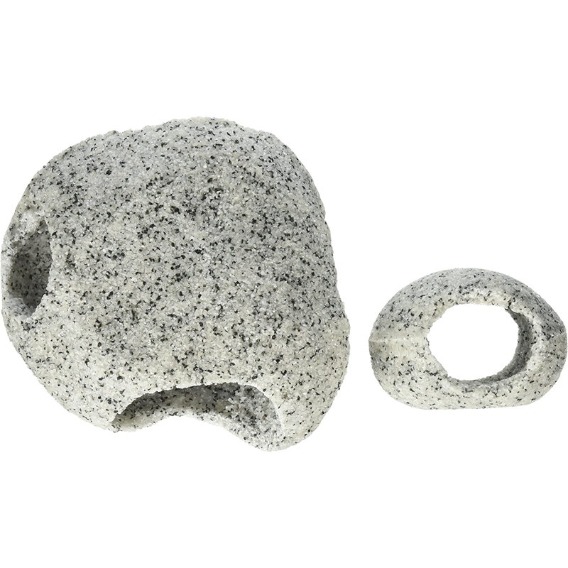 Deco-Replicas Granite Stone Aquarium Ornament & Hideaway 2 Piece Set