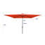 Parasol rectangulaire pour le patio avec mécanisme d'inclinaison solaire extérieur à énergie solaire et résistant au vent-1852243144