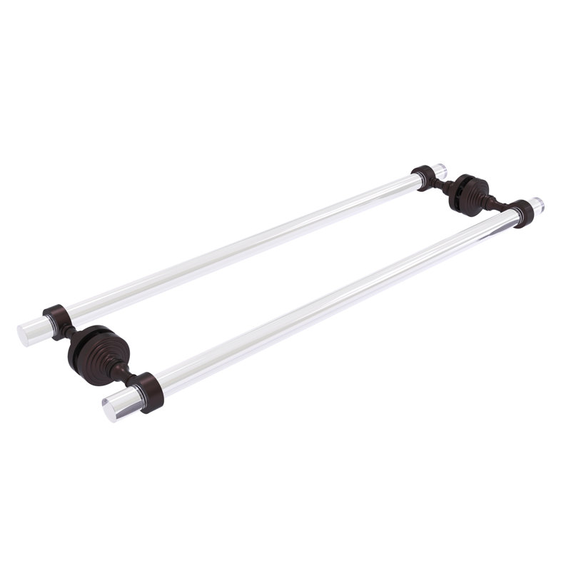 Porte-serviettes 8,7 po pour porte de douche en verre Jarrell, Bronze antique
