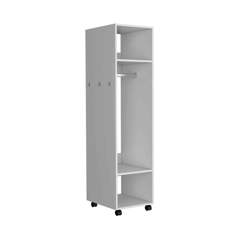 Grande armoire avec miroir Cluster, Blanc
