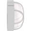 Applique murale d'extérieur 1 lumière en aluminium coulé avec cage cloisonnée et verre givré