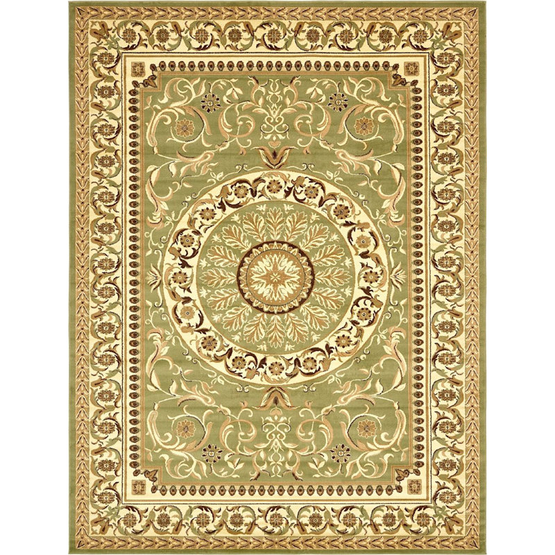 Tapis vert clair Aracelia, Rectangle 9 pi x 12 pi