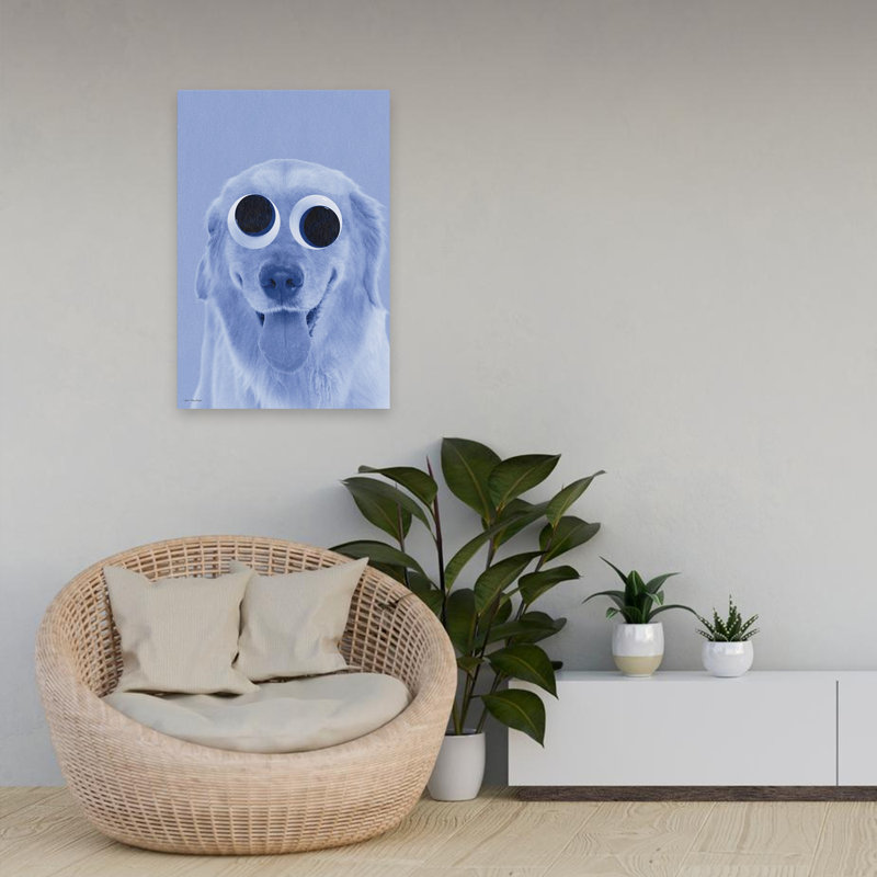 Fourrure et plaisir - Art contemporain ludique pour chien, H 24 po x l 16 po