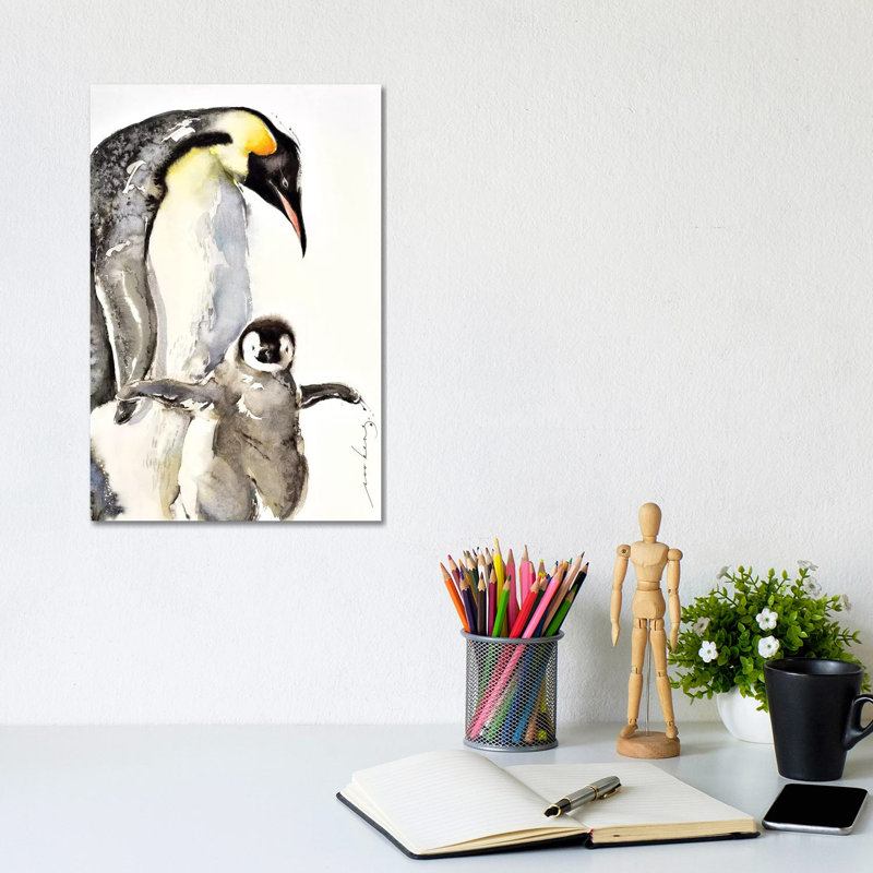 Penguin by Soo Beng Lim - Wrapped Canvas Print, 20.32 cm H x 30.48 cm W