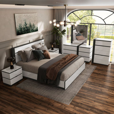 Ensemble de chambre avec grand lit 6 pièces Arakawa