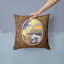 Coussin décoratif intérieur / extérieur brun Keeshond