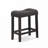 Fabric Upholstered Wood Bar Stools Set with Button Tufted