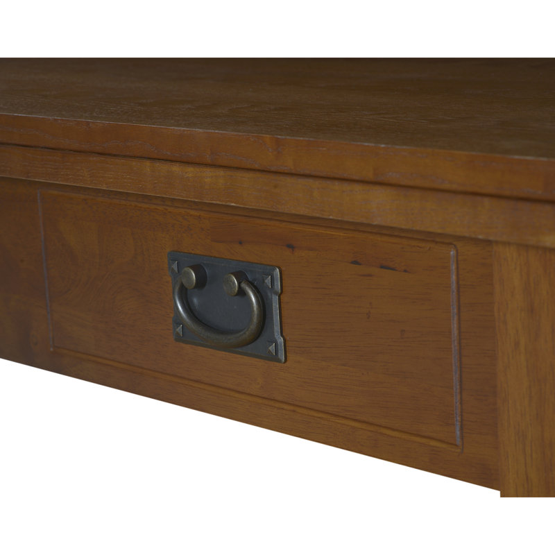 Extendable Solid Wood Base Dining Table, Fruitwood