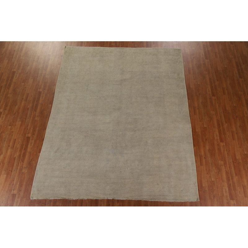 Tapis turc Oushak à motif végétal noué à la main 9 x 11