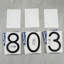 Numéro de maison 8 po en aluminium massif antirouille, flottant ou encastré-75194668-75194666
