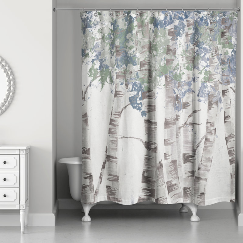 Birch Trees Shower Curtain