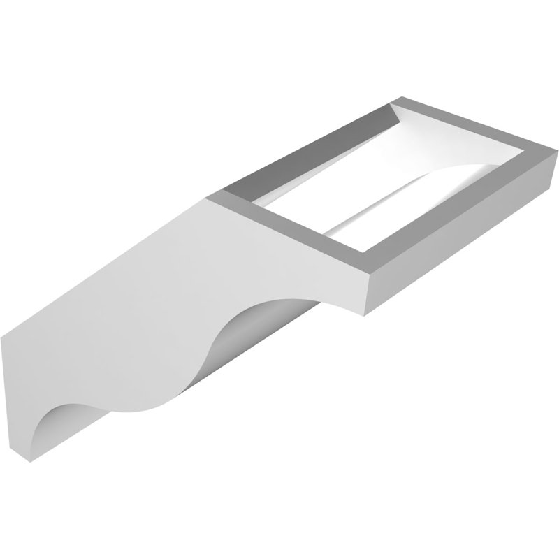 Attelle de genou en PVC de qualité architecturale Funston, H 8 po x l 5 po x P 8 po